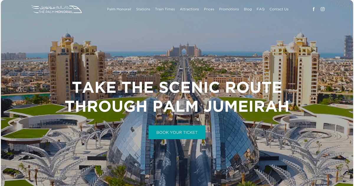 Palm Jumeirah Monorail, Dubai