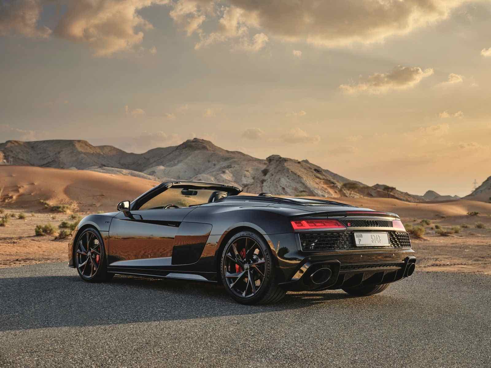 Audi R8 Spyder, luxury car rental in Dubai, photo 2