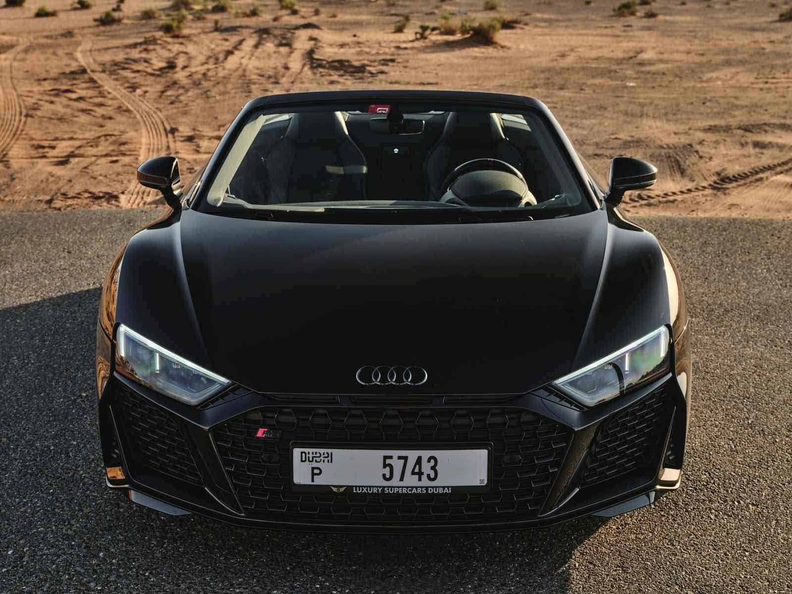 Audi R8 Spyder, luxury car rental in Dubai, photo 4