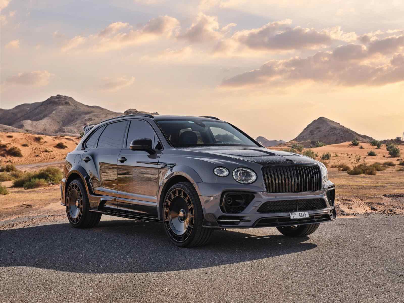 Bentley Bentayga Mansory, luxury car rental in Dubai