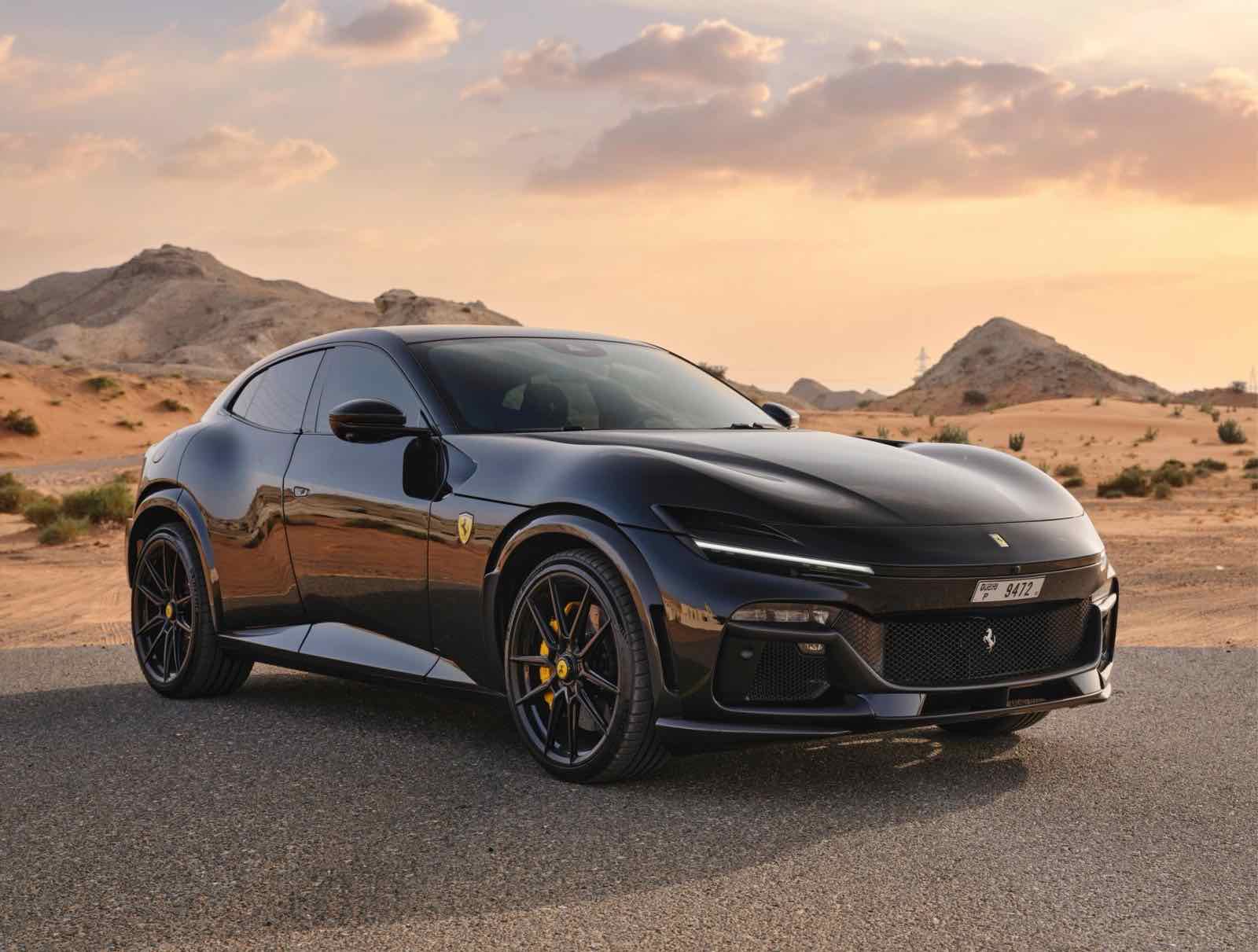 Ferrari Purosangue Novitec, luxury car rental in Dubai