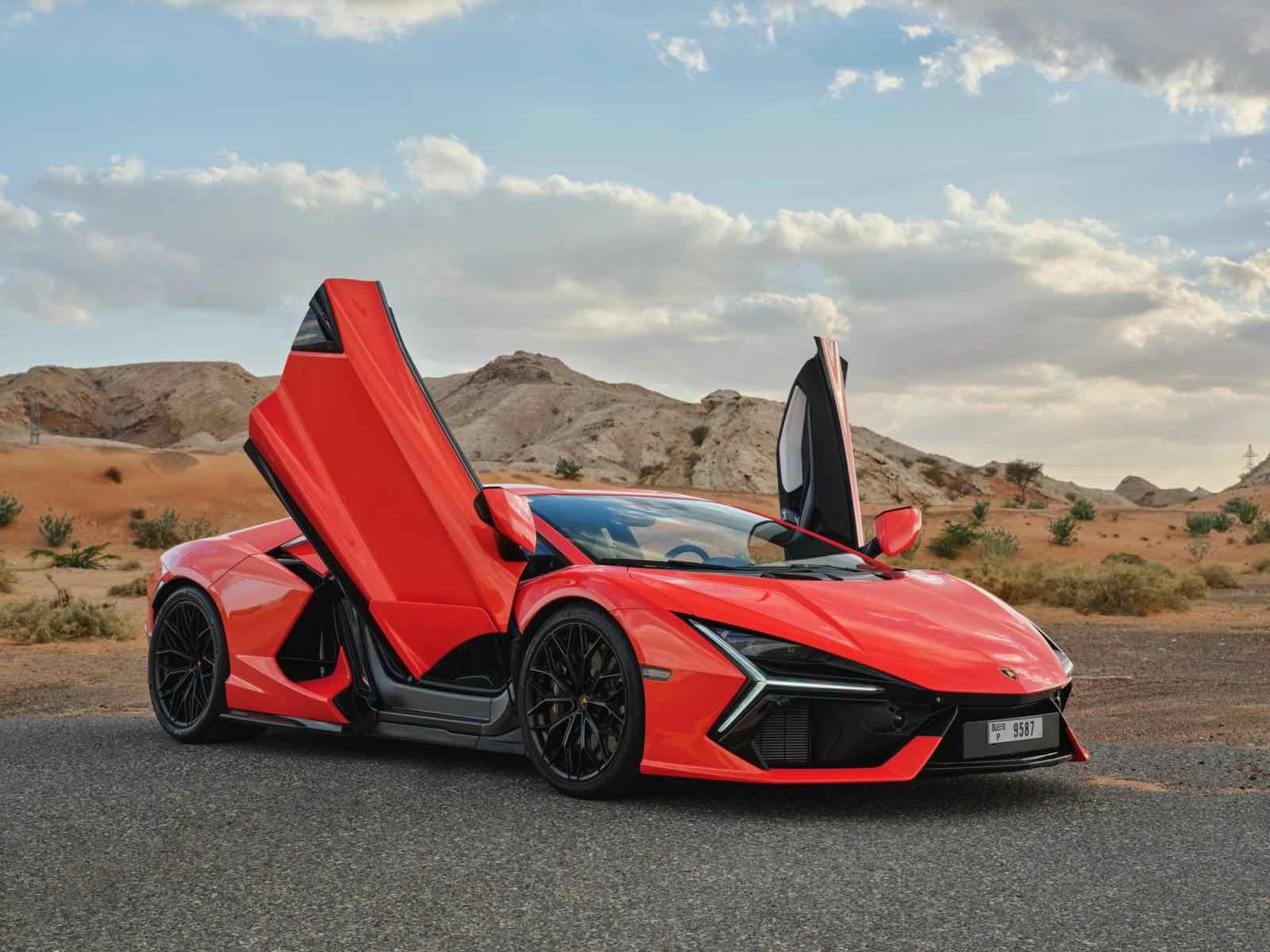 Lamborghini Revuelto, luxury car rental in Dubai