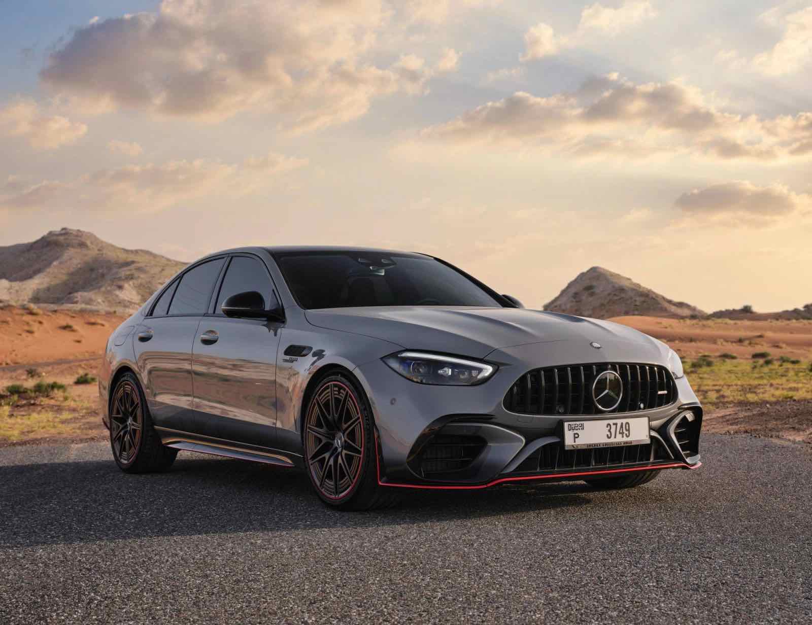 Mercedes Benz AMG C63, luxury car rental in Dubai