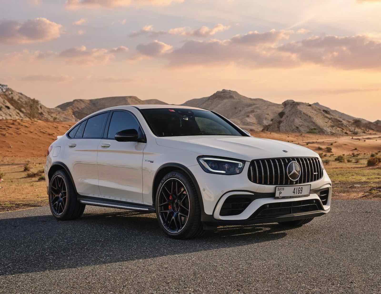 Mercedes Benz AMG GLC 63S Coupe, luxury car rental in Dubai