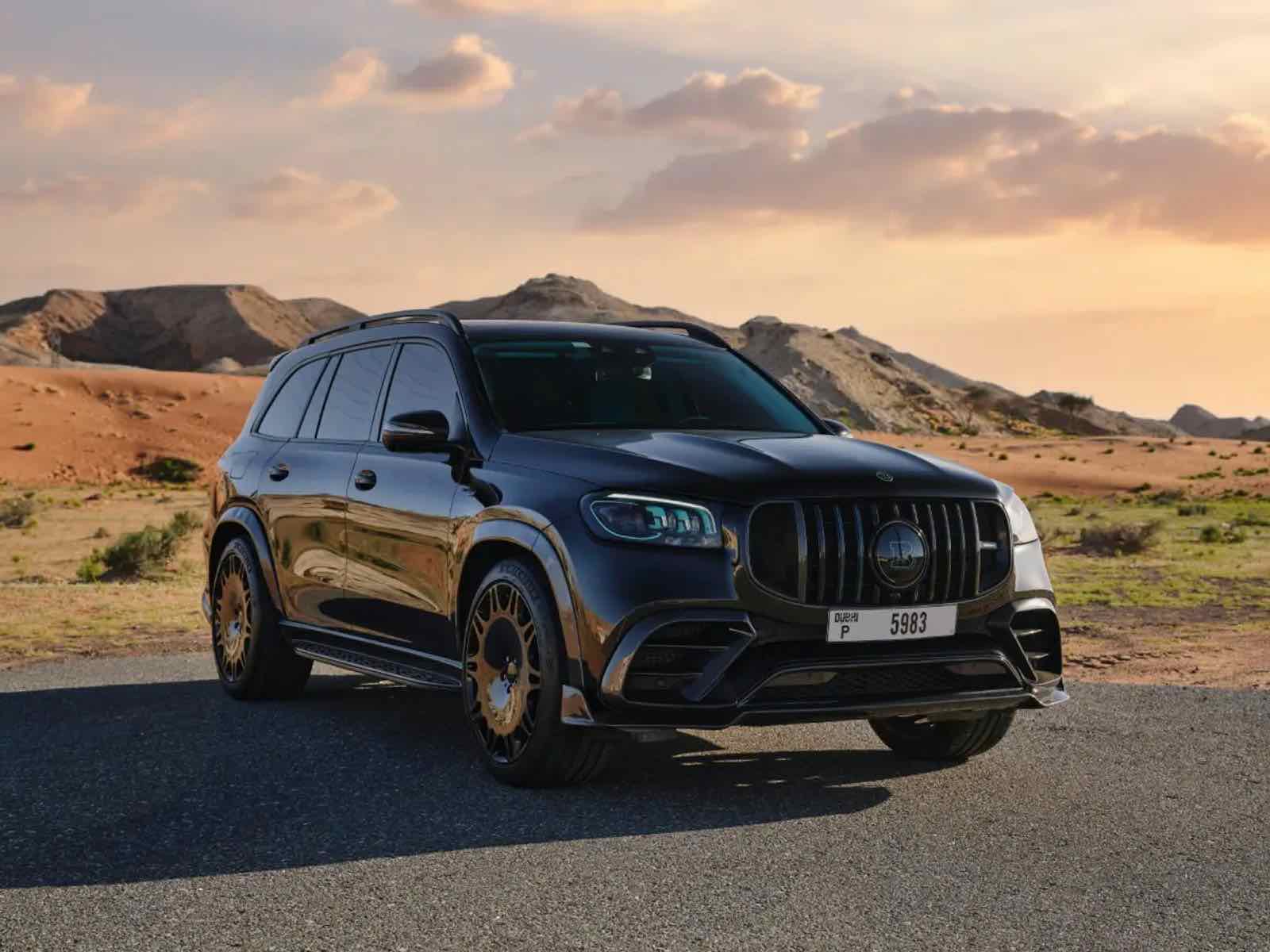 Mercedes Benz AMG GLS63 S BRABUS, luxury car rental in Dubai, photo 1