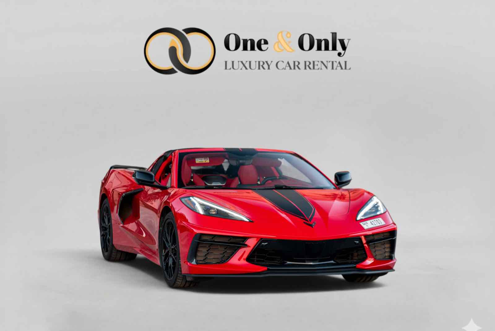 Corvette Stingray C8, luxury car rental in Dubai
