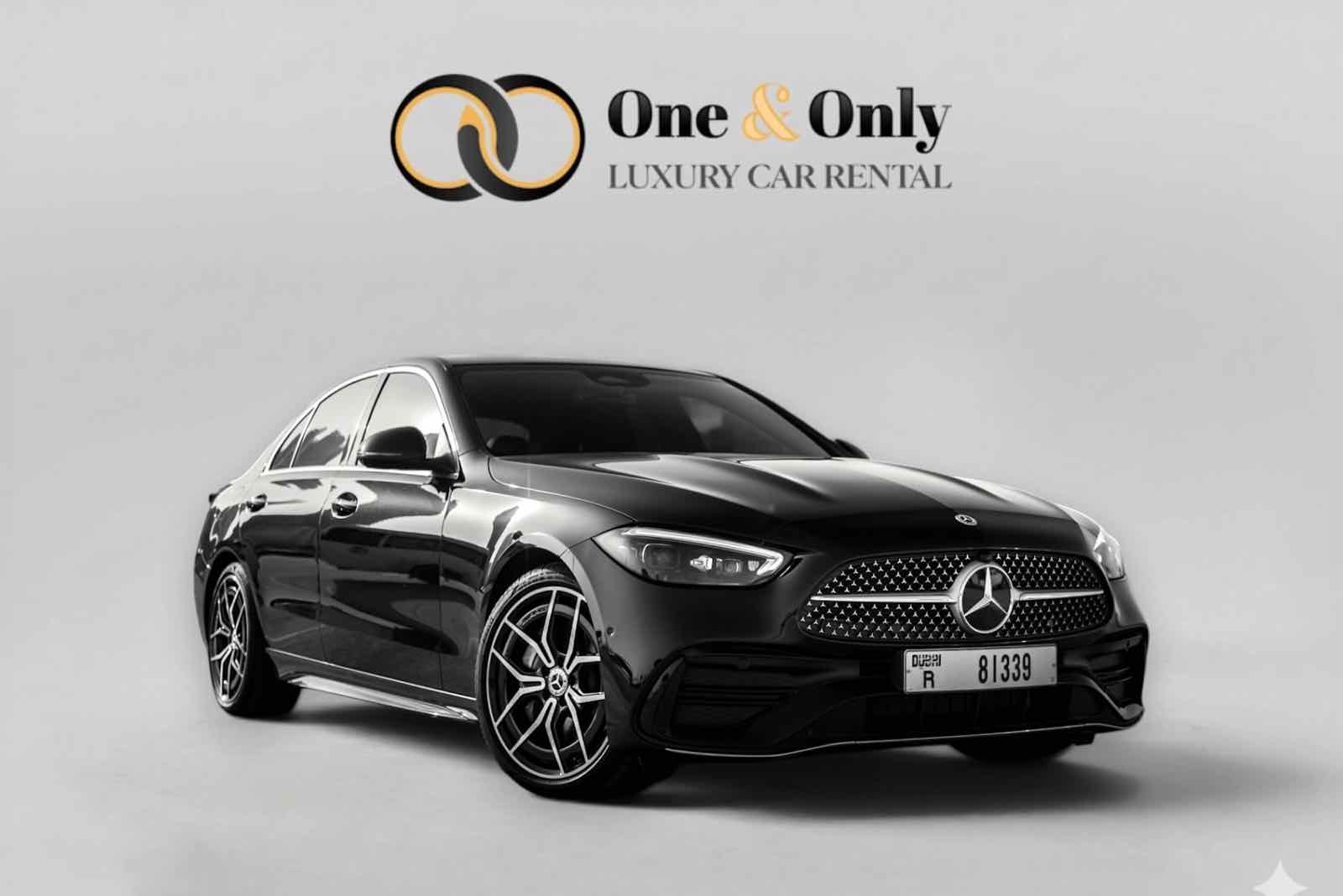 Mercedes C200, luxury car rental in Dubai