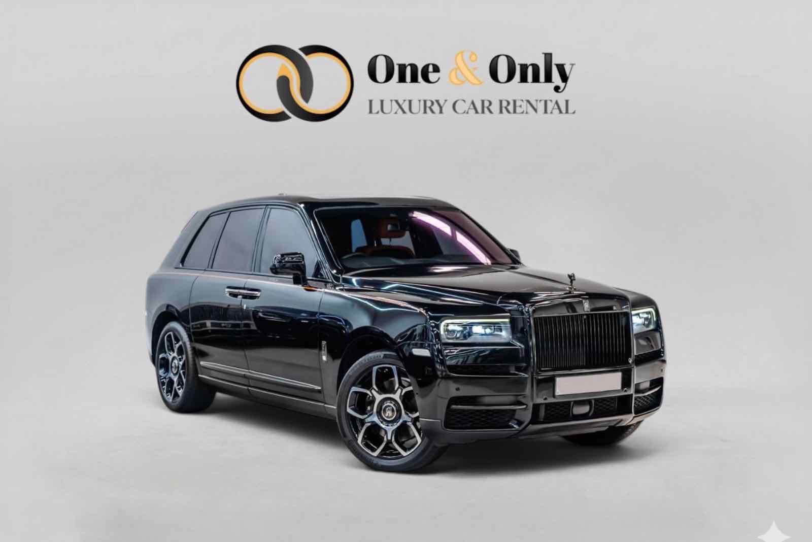 Rolls Royce Cullinan Rent Dubai Black, luxury car rental in Dubai