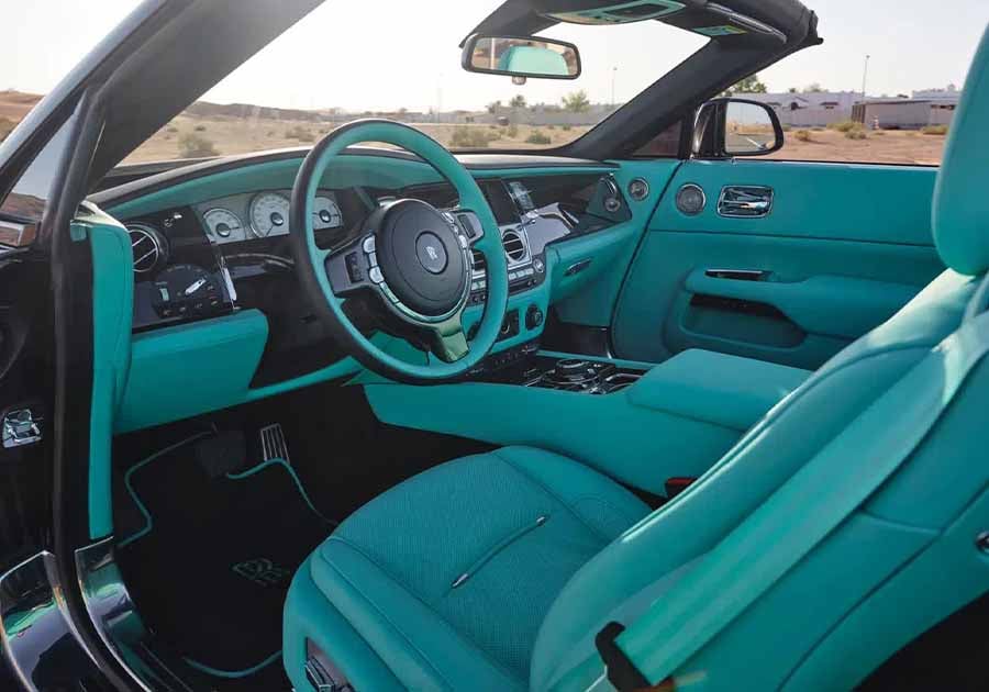 Rolls Royce Dawn Black, luxury car rental in Dubai, photo 2