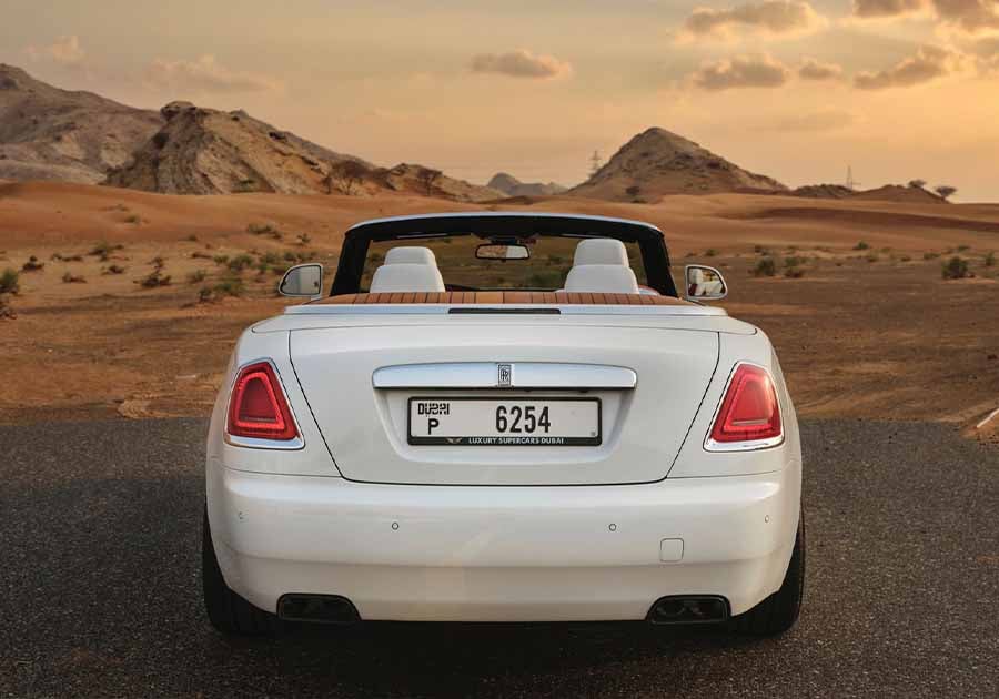 Rolls Royce Dawn Black, luxury car rental in Dubai, photo 3