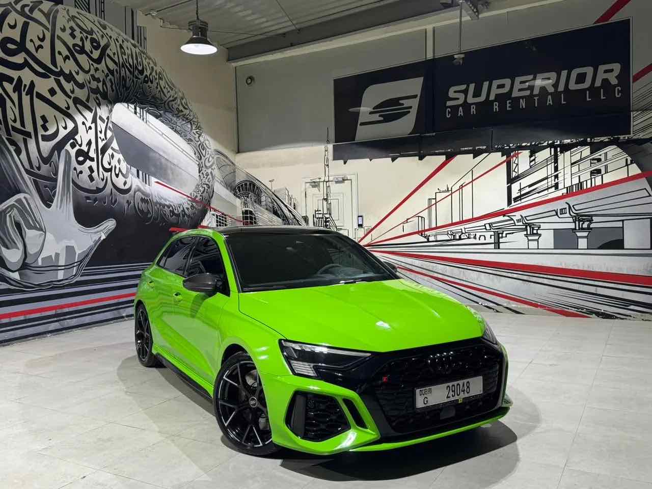 Audi RS 3 Station, luxury car rental in Dubai
