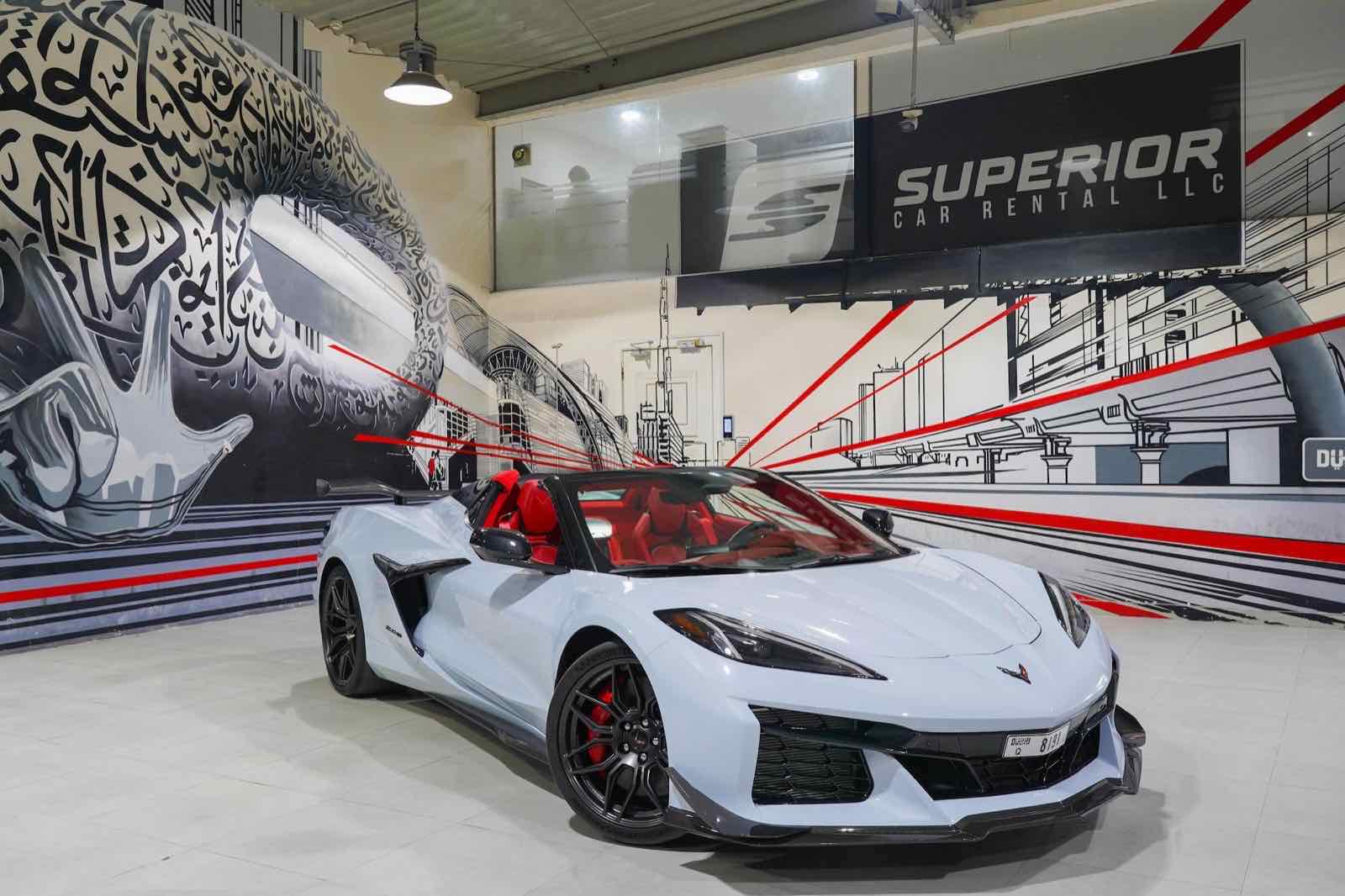 Chevrolet Corvette Stingray C8 Z06, luxury car rental in Dubai