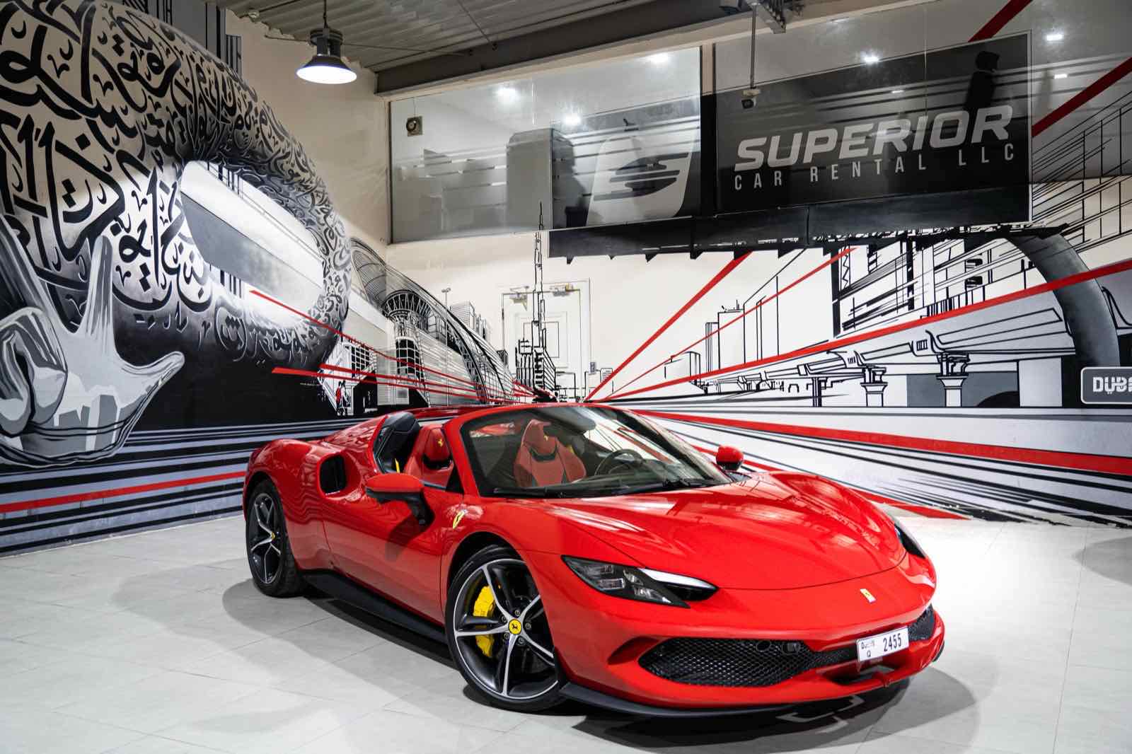 Ferrari 296 GTS, luxury car rental in Dubai
