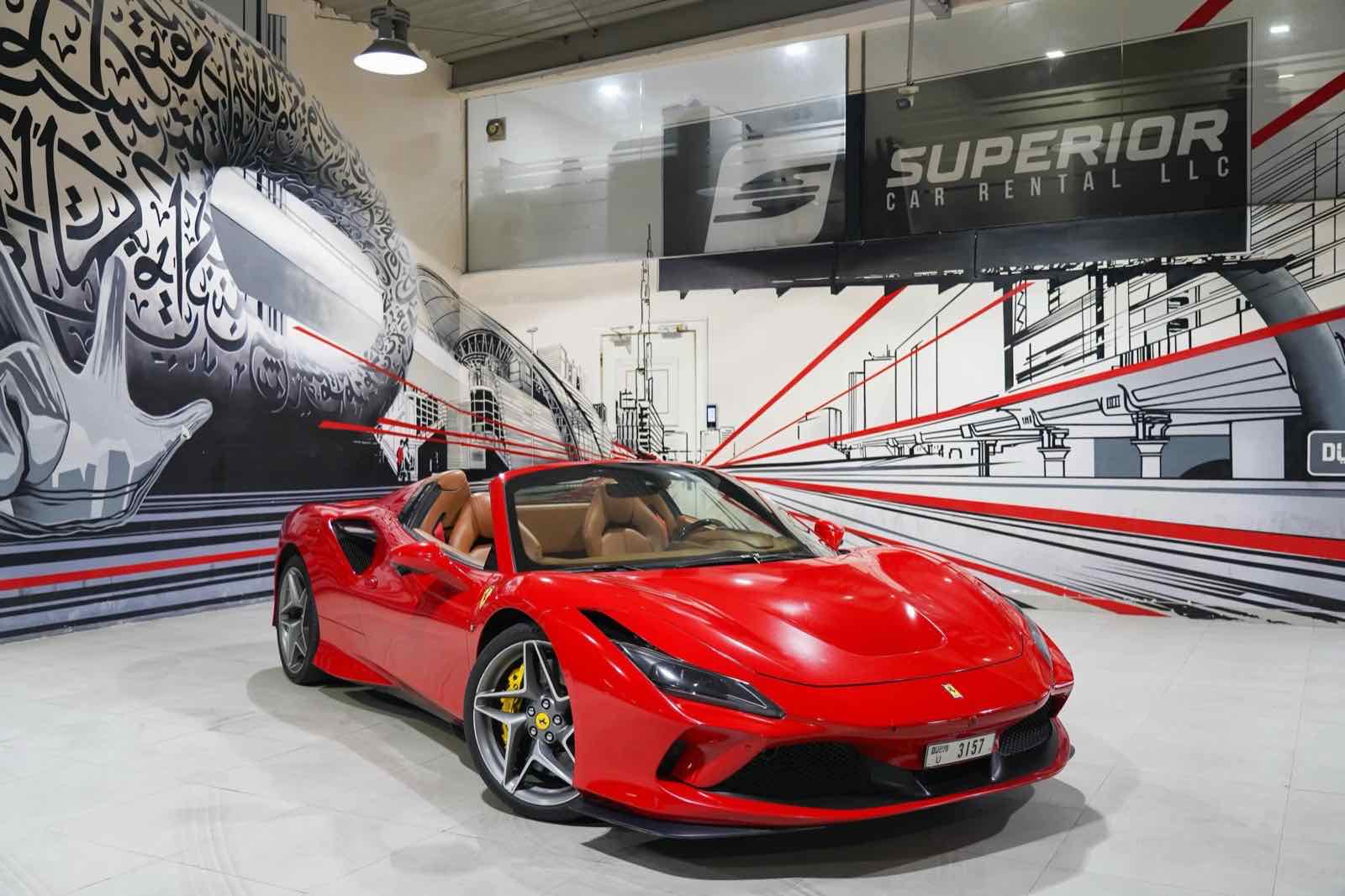 Ferrari F8 Spider, luxury car rental in Dubai
