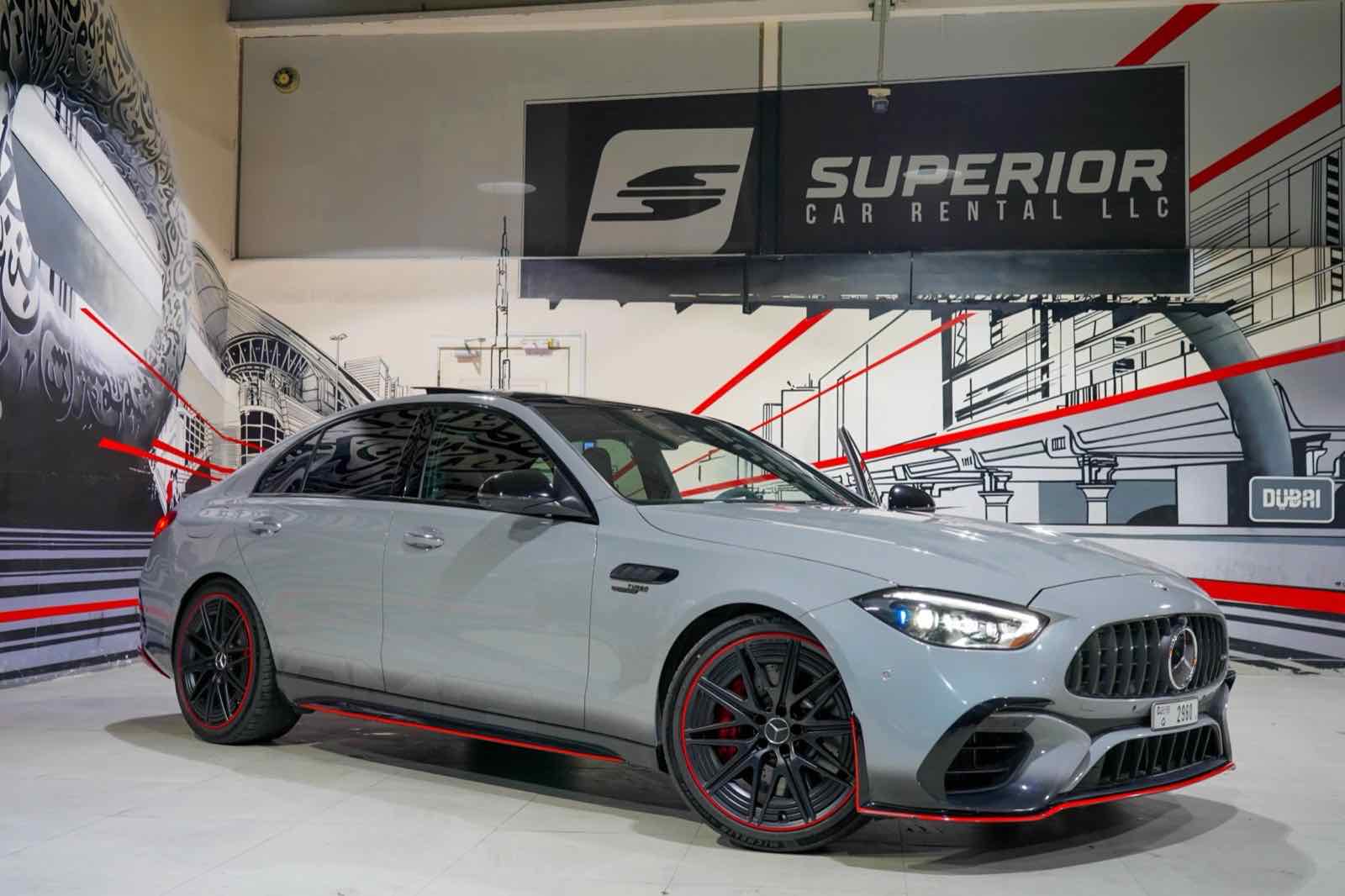 Mercedes C63s AMG (700 HP) E Performance for rent in Dubai, photo 1