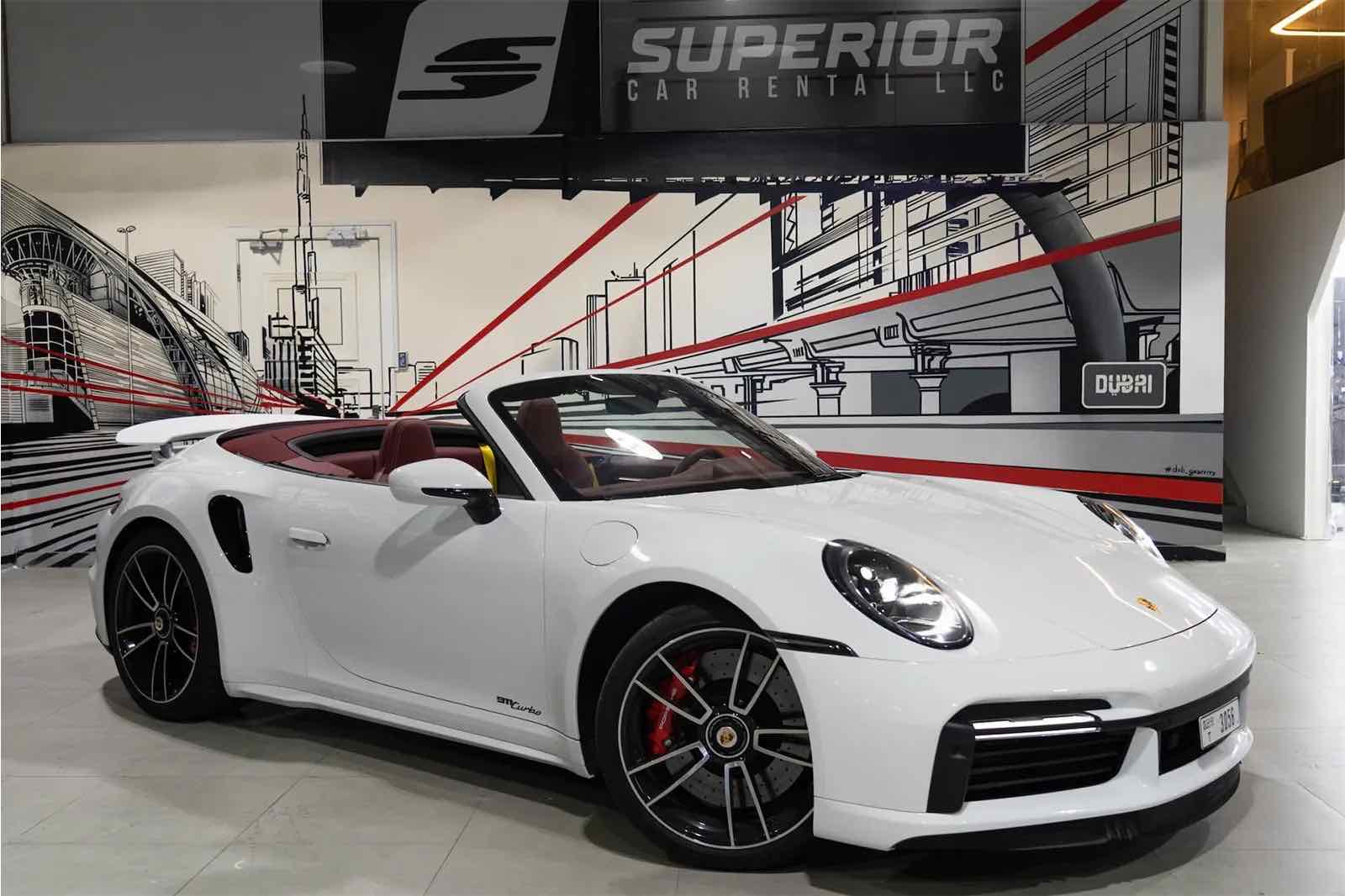Porsche 911 Turbo Cabriolet, luxury car rental in Dubai