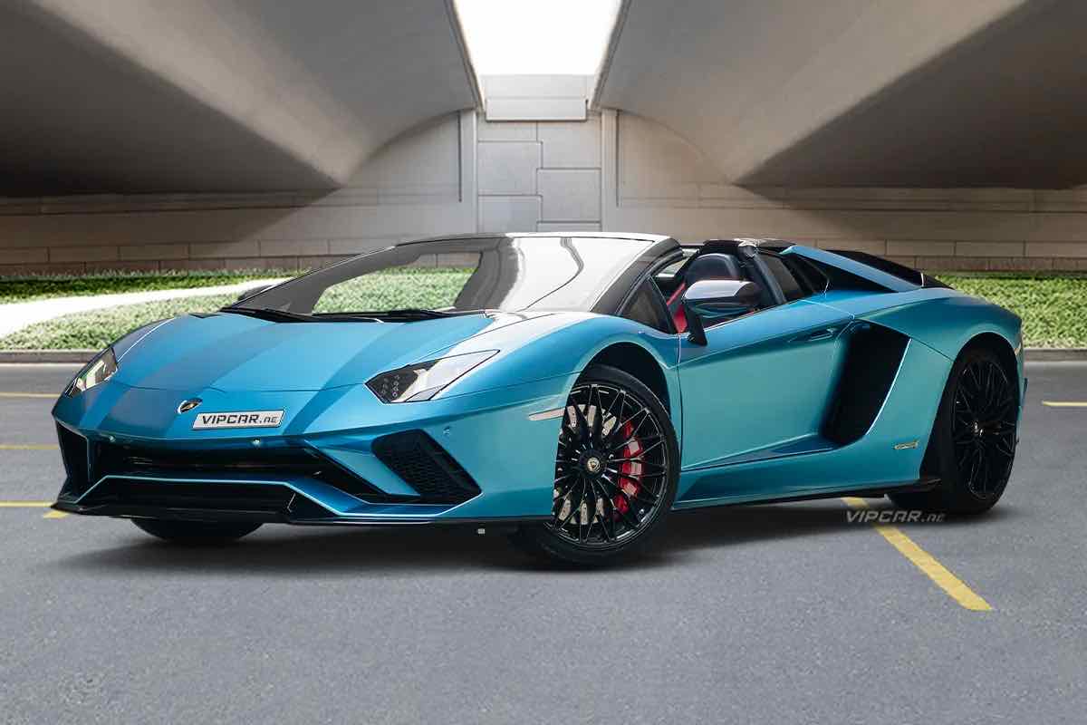 Lamborghini Aventador S Roadster, luxury car rental in Dubai