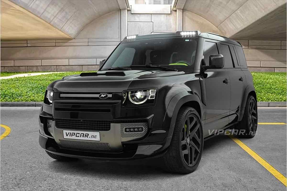 Land Rover Defender Kahn, luxury car rental in Dubai
