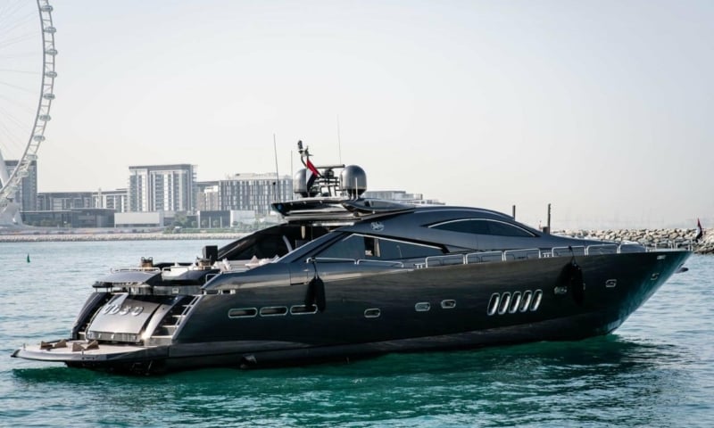 95ft Black Predator, luxury yacht charter in Dubai