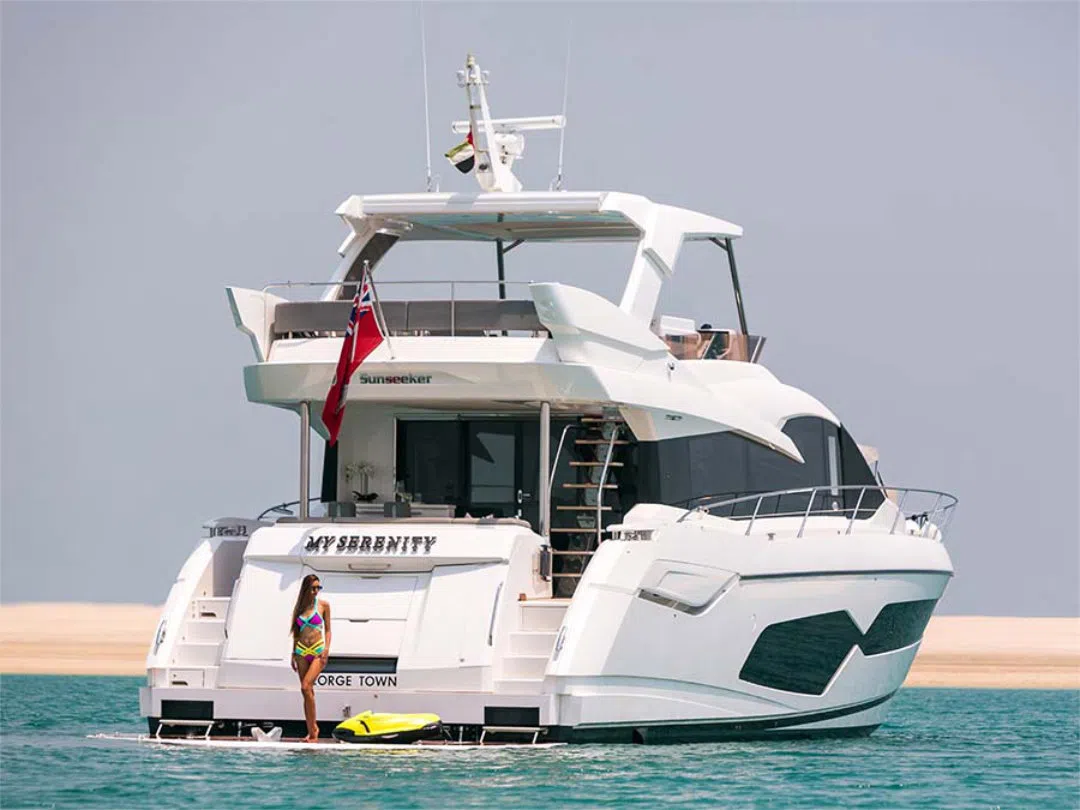 Sunseeker Predator 70, luxury yacht charter in Dubai